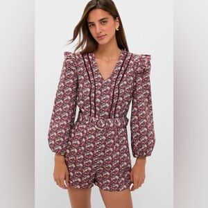TUCKERNUCK HYACINTH HOUSE
Plum Leafy Floral Jennie Romper
